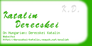katalin derecskei business card